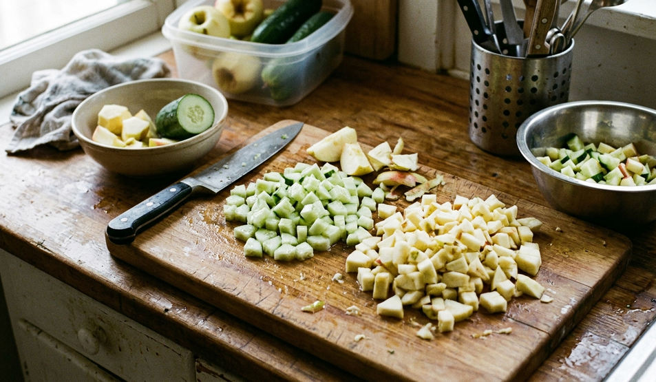Image showing diced produce